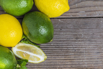 limones verdes y amarillas